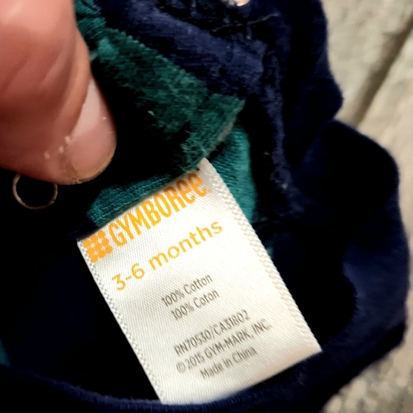 Gymboree Baby Boys 3-6 Rugby Striped Romper - Picture 6 of 8